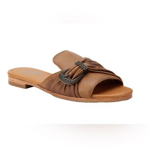 Lane Boots Pony Up Slide Sandals Clay Brown size 7.5